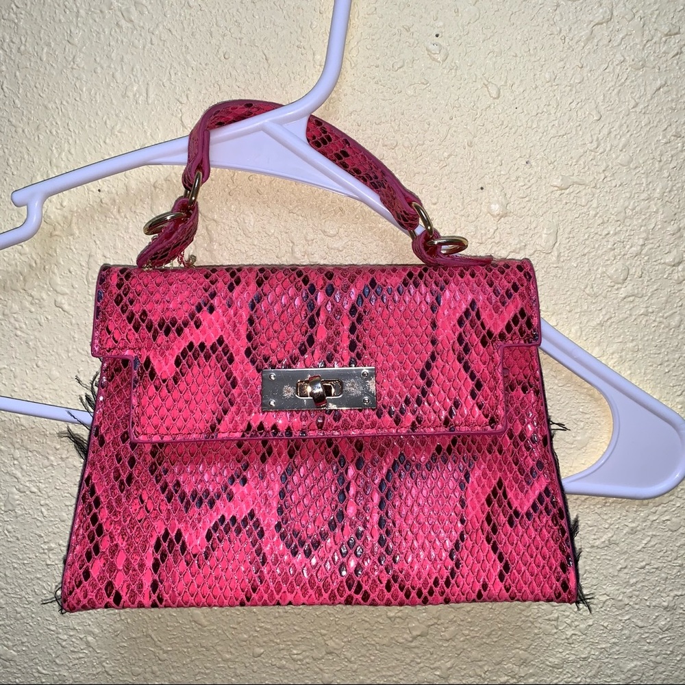 mini pink hand bag
